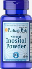 Інозітол порошок, Inositol Powder, Puritan's Pride, 1000 мг Natural, 57 г