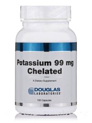 Калий Хелат Douglas Laboratories (Potassium Chelated) 99 мг 100 капсул купить в Киеве и Украине