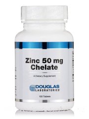 Цинк Хелат Douglas Laboratories (Zinc Chelate) 50 мг 100 таблеток купить в Киеве и Украине