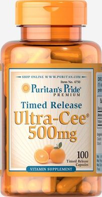 Вітамін С, Ultra Cee® Time Release, Puritan's Pride, 500 мг, 100 капсул