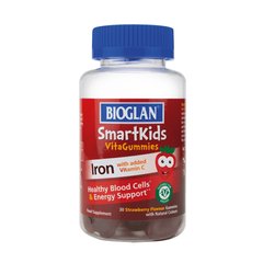 Биоглан Железо + Витамин С Витамины для детей желейки Bioglan (SmartKids Iron Vitagummies) 30 шт купить в Киеве и Украине