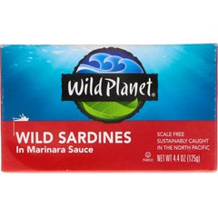 Дикі сардини в соусі марінара, Wild Planet, 4375 унцій (125 г)