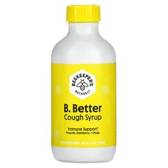 Сироп від кашлю, B. Soothed Cough Syrup, Beekeeper's Naturals, 118 мл