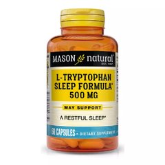 Триптофан для сна Mason Natural (L-Tryptophan Sleep Formula) 500 мг 60 капсул купить в Киеве и Украине