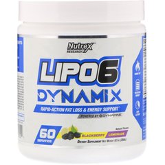 Протеїн, Lipo6 Dynamix, ожиновий лимонад, Nutrex Research, 258 г