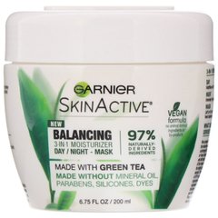 Балансуючий засіб для зволоження шкіри обличчя «3 в 1» з зеленим чаєм, SkinActive, Garnier, 200 мл