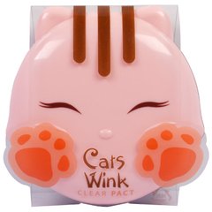 Cat's Wink, Матирующая компактная пудра, Светло-бежевый оттенок, Tony Moly, 0,38 унций (11 г) купить в Киеве и Украине