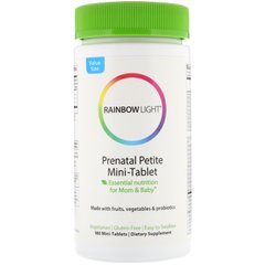 Пренатальные мультивитамины, Prenatal Petite Mini-Tab Multivitamin, Rainbow Light, 180 таблеток купить в Киеве и Украине