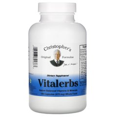 Вітаміни та мінерали Christopher's Original Formulas (Vital) 180 капсул