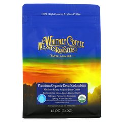 Mt. Whitney Coffee Roasters, органічна колумбійська кава преміальної якості, без кофеїну, цільнозернової кави, середня обсмажування, 340 г (12 унцій)