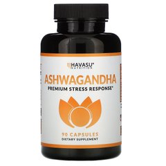 Ашваганда, преміальна реакція на стрес, Ashwagandha, Premium Stress Response, Havasu Nutrition, 90 капсул