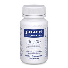 Цинк Pure Encapsulations (Zinc) 30 мг 60 капсул купить в Киеве и Украине