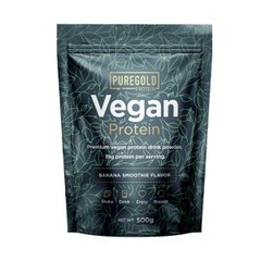 Веганский протеин со вкусом банана Pure Gold (Vegan Protein) 500 г купить в Киеве и Украине