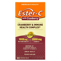 Витамин С и клюква для иммунитета American Health (Ester-C with Cranberry) 90 таблеток купить в Киеве и Украине