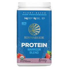 Органічний протеїн рослинного походження Warrior Blend Protein, ягоди, Sunwarrior, 165 фт (750 г)
