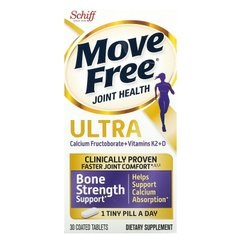 Schiff, Здоров'я суглобів без руху, Ultra, підтримка міцності кісток, 30 таблеток, покритих оболонкою