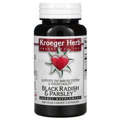 Чорна редька і петрушка, Kroeger Herb Co, 100 вегетаріанських капсул