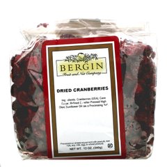 Сушеная клюква Bergin Fruit and Nut Company (Dried Cranberries) 340 г купить в Киеве и Украине