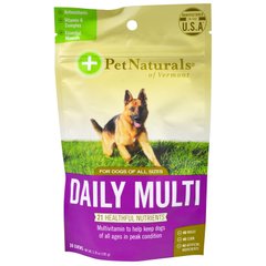 Ежедневный мультивитамин, для собак, Pet Naturals of Vermont, 30 жевательных таблеток, 3,70 унции (105 г) купить в Киеве и Украине