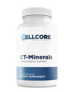CellCore Fulvic Minerals and Amino Acids for Detox Support (CT-Minerals) 60 Capsules