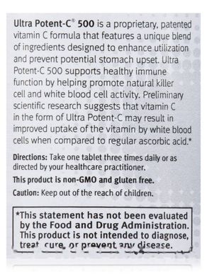 Вітамін С Metagenics (Ultra Potent-C 500) 90 таблеток