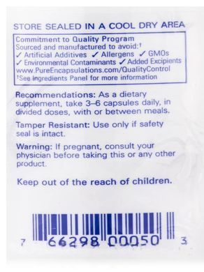 Кальцій Магній Цитрат Pure Encapsulations (Calcium Magnesium Citrate) 90 капсул