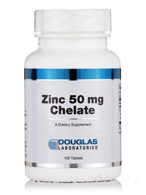 Цинк Хелат Douglas Laboratories (Zinc Chelate) 50 мг 100 таблеток