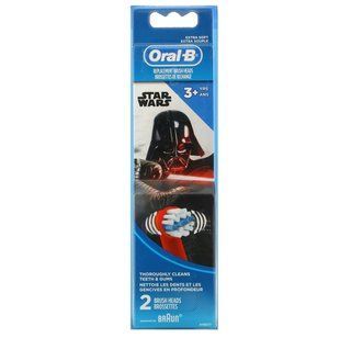Дети, Звездные войны, Сменные насадки-щетки, экстра мягкие, Kids, Star Wars, Replacement Brush Heads, Extra Soft, Oral-B, 3+ года, 2 насадки-щетки купить в Киеве и Украине