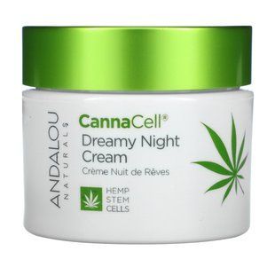 Andalou Naturals, CannaCell, Ночной крем Dreamy, 1,7 унции (50 г) купить в Киеве и Украине