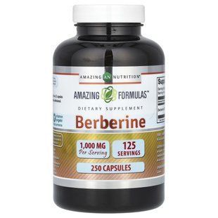 Amazing Nutrition, Berberine, 1,000 mg, 250 Capsules (500 mg per Capsule) купить в Киеве и Украине