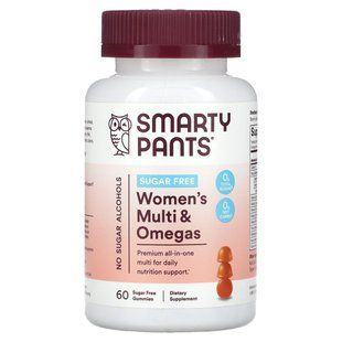 SmartyPants, Women's Multi & Omegas, Sugar Free, Orange, 60 Gummies купить в Киеве и Украине