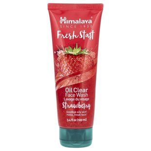 Himalaya, Fresh Start, oil cleansing face wash, strawberry, 3.4 fl. oz (100 ml)
