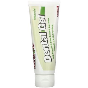 Зубной гель перечная мята NutriBiotic (Dental Gel) 128 г купить в Киеве и Украине