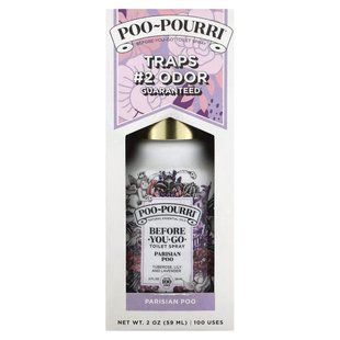 Poo-Pourri, Before-You-Go&reg; Toilet Sprays, Parisian Poo, 2 fl oz (59 ml)