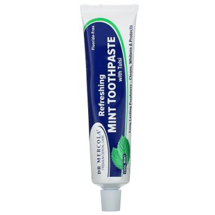 Зубная паста без фторида, Toothpaste with Tulsi, Dr. Mercola, освежающая, мятная, 85 г купить в Киеве и Украине