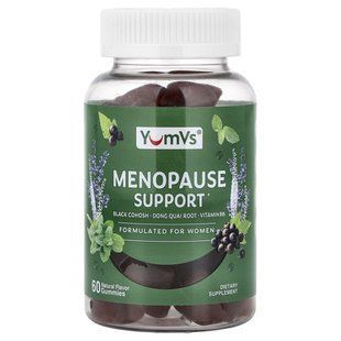 YumVs, жевательные таблетки для поддержки в период менопаузы, натуральный продукт, 60 жевательных конфет купить в Киеве и Украине
