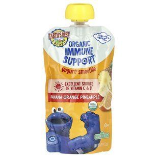 Earth's Best, Organic Immune Support Yogurt Smoothie, Ages 2+, Banana Orange Pineapple, 4 oz (113 g) купить в Киеве и Украине