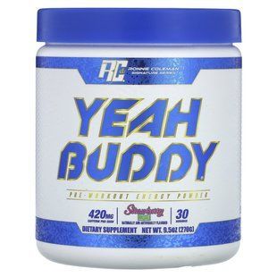 Ronnie Coleman, Signature Series, Yeah Buddy, Pre-Workout Energy Powder, Strawberry Kiwi, 9.5 oz (270 g)