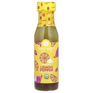 Tessemae's, Pantry, Organic Dressing & Marinade, Lemon Pepper, 10 fl oz (296 ml) купить в Киеве и Украине