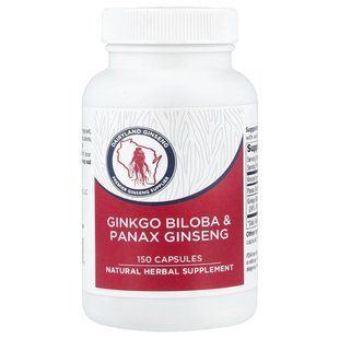 Dairyland Ginseng, гинкго билоба и женьшень обыкновенный, 150 капсул купить в Киеве и Украине