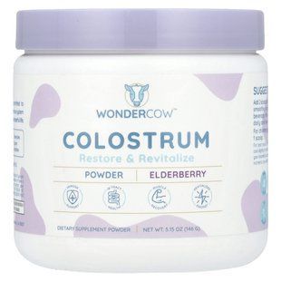 Wondercow, Colostrum Powder, Elderberry, 5.15 o (146 g) купить в Киеве и Украине