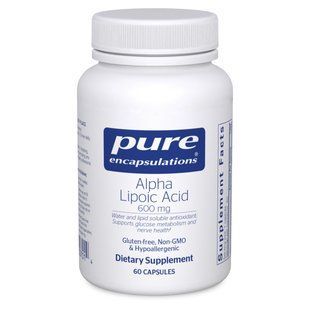 Альфа-липоевая кислота Pure Encapsulations (Alpha Lipoic Acid) 600 мг 60 капсул купить в Киеве и Украине