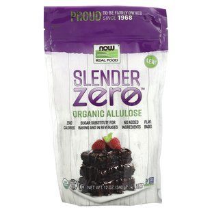 NOW Foods, Slender Zero, органічна алюлоза, 340 г (12 унцій)
