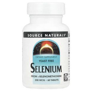 Source Naturals, Selenium, Yeast Free, 200 mcg, 60 Tablets купить в Киеве и Украине