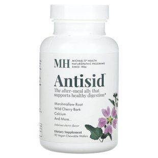 Michael's Naturopathic, Antisid, Cherry , 90 Vegan Chewable Wafers купить в Киеве и Украине
