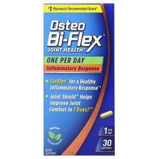 Osteo Bi-Flex, 30 капсул 1 раз на день, проти запальної реакції