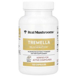 Real Mushrooms, Tremella, омоложение`` 120 капсул