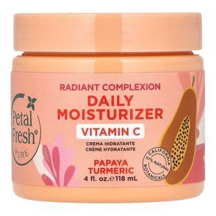 Petal Fresh, Pure, щоденний зволожувальний крем для сяяння обличчя, папая й куркума, 118 мл (4 рідк. унції)