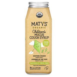Maty's, Organic Children&acute;s Mucus Cough Syrup, Ages 1+, 6 fl oz (177 ml) купить в Киеве и Украине