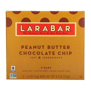 Батончики с шоколадом и арахисовым маслом Larabar (Peanut Butter) 5 бат. купить в Киеве и Украине
